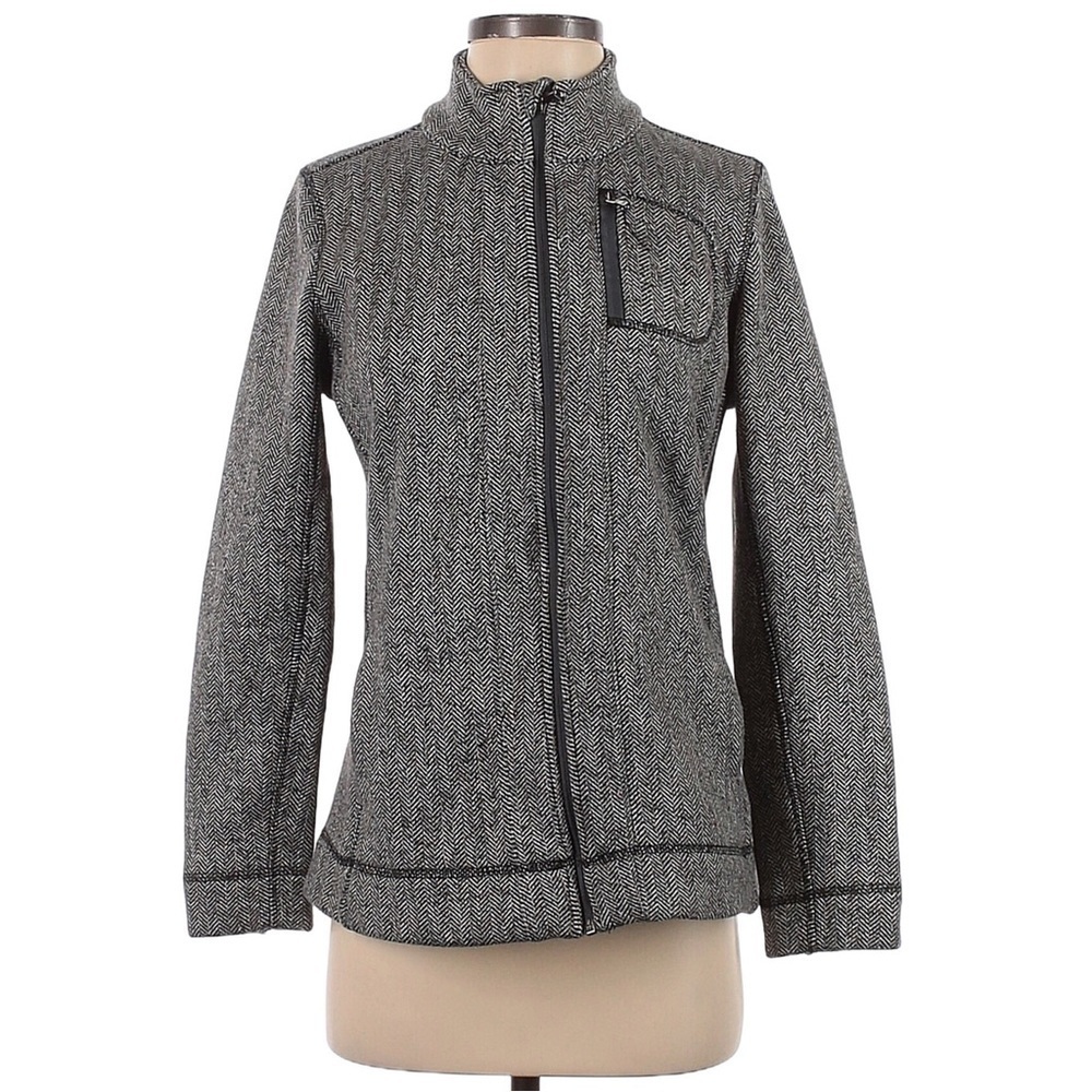 MARC NEW YORK ANDREW MARC Long Sleeve Zip Herringbone Jacket M